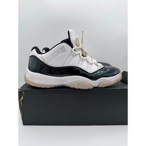 Air Jordan 11 Retro Low Emerald White Black Green 528895-145 Mens 11